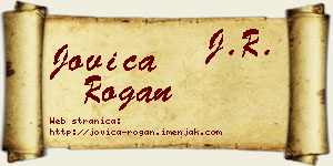 Jovica Rogan vizit kartica